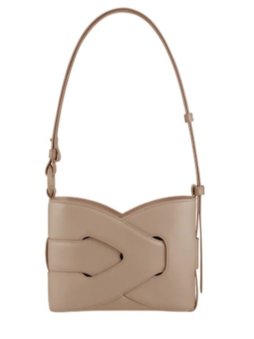 Polene Nodde Taupe Bag Brand New Smooth Leather Edition